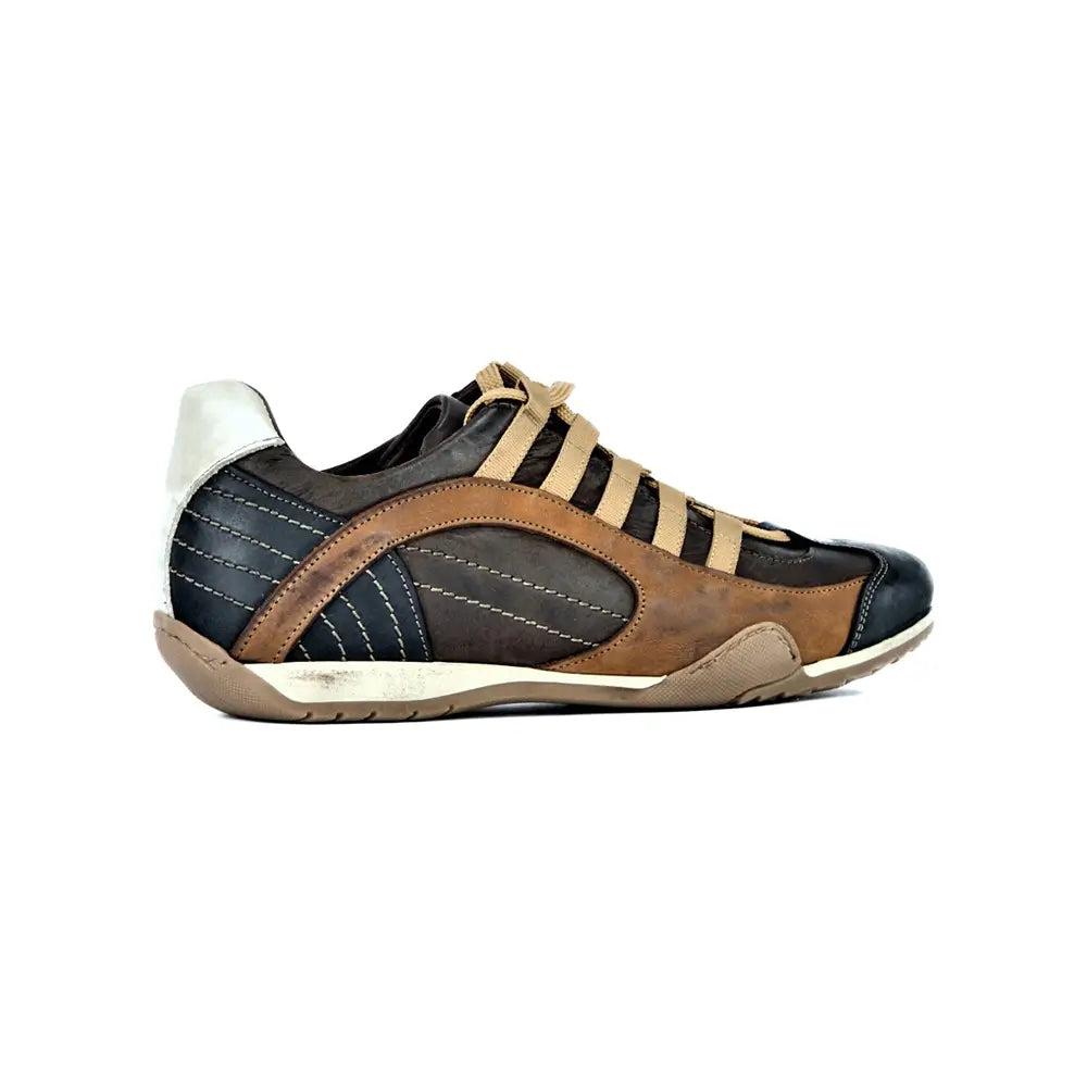 Men's GrandPrix Sneaker in Designo Marron (Medium and Dark Brown)