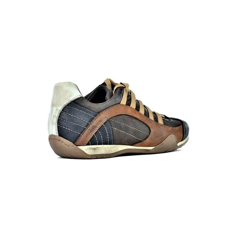 Men's GrandPrix Sneaker in Designo Marron (Medium and Dark Brown)