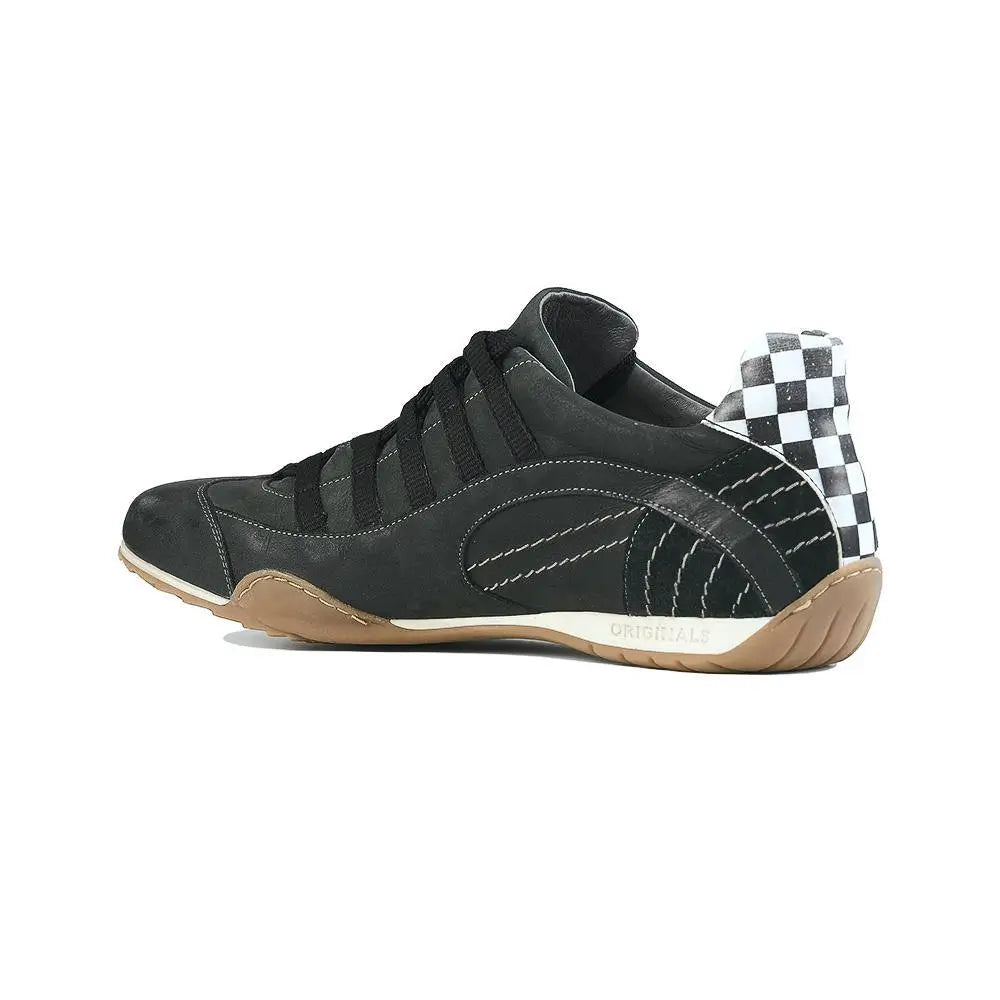 Men's Racing Sneaker in Brexit Green (Dark Green and Black)