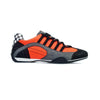 Men's Racing Sneaker in Electric Tri-Colore (Bright Orange, Gray, and Black)