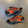 Men's Racing Sneaker in Electric Tri-Colore (Bright Orange, Gray, and Black)