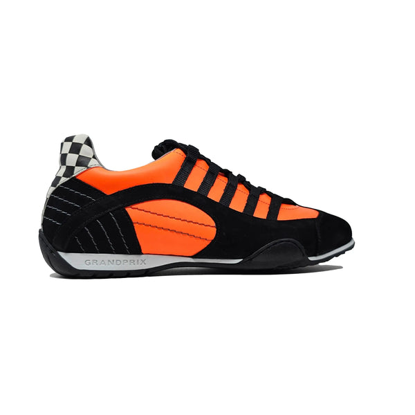 Men's Racing Sneaker in Flame Orange (Bright Orange and Black)