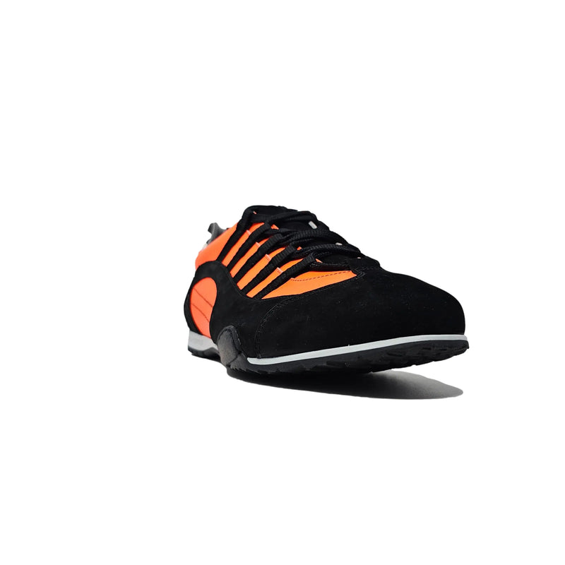 Men's Racing Sneaker in Flame Orange (Bright Orange and Black)