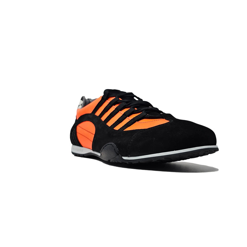 Men's Racing Sneaker in Flame Orange (Bright Orange and Black)