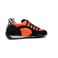 Men's Racing Sneaker in Flame Orange (Bright Orange and Black)