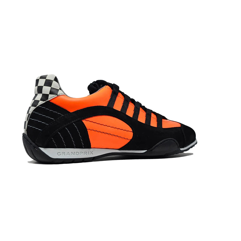 Men's Racing Sneaker in Flame Orange (Bright Orange and Black)