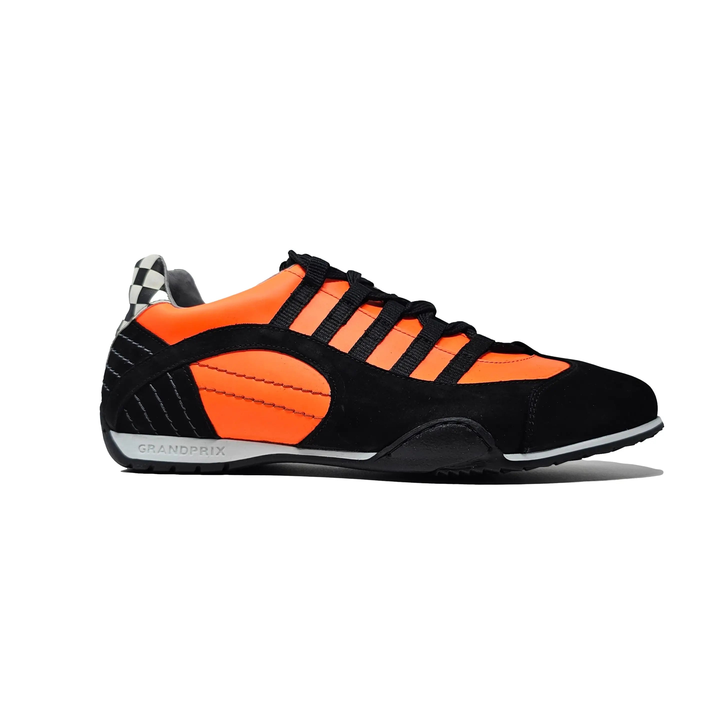 Men s Racing Sneaker in Flame Orange Bright Orange and Black 45 12 12.5