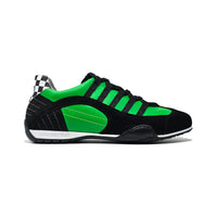 Men's Racing Sneaker in Green Hell (Bright Green and Black)