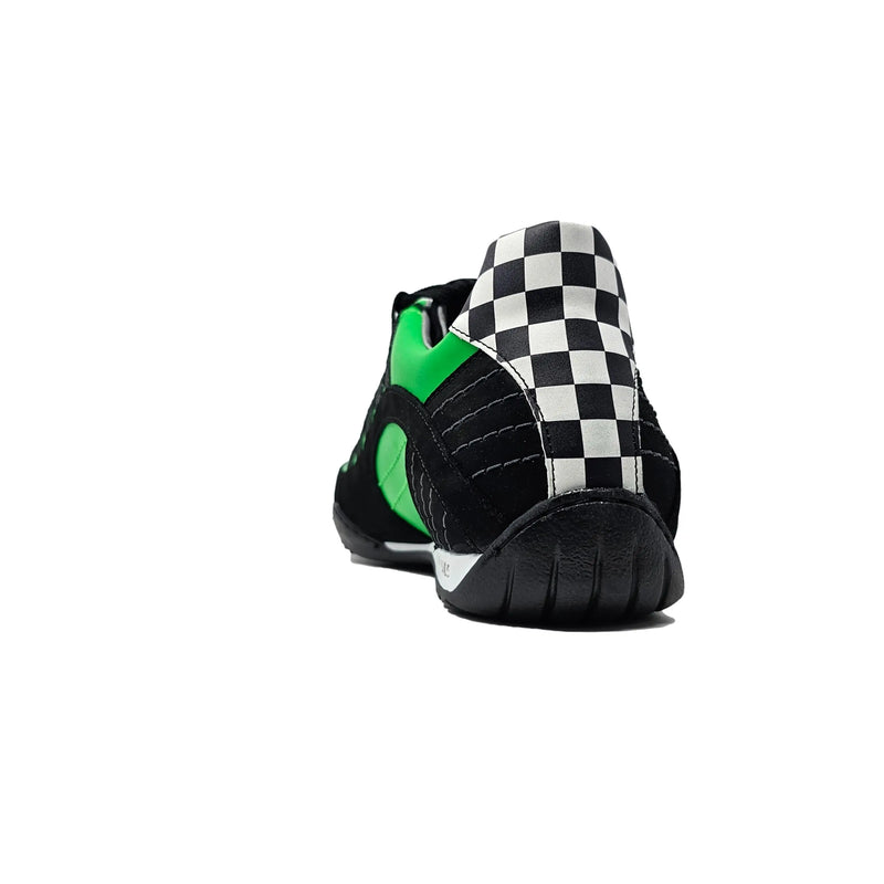 Men's Racing Sneaker in Green Hell (Bright Green and Black)