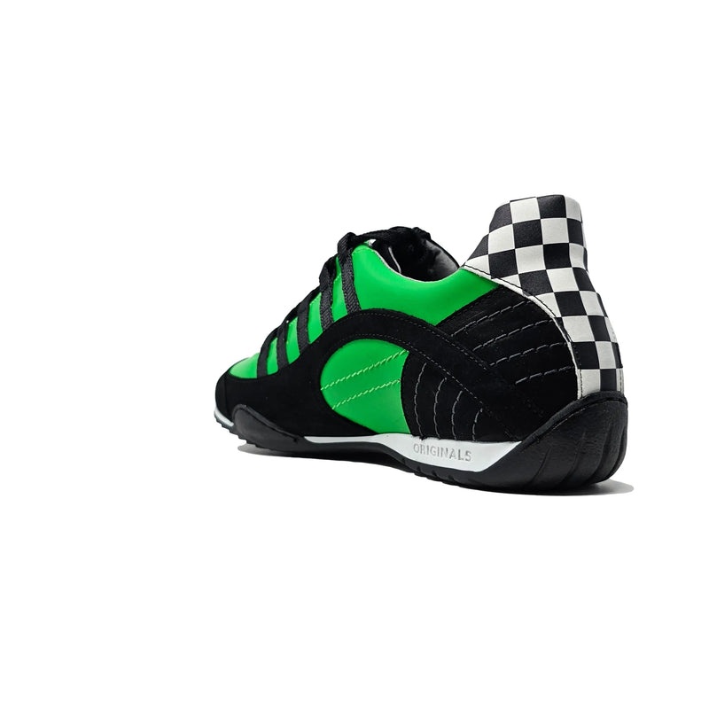 Men's Racing Sneaker in Green Hell (Bright Green and Black)