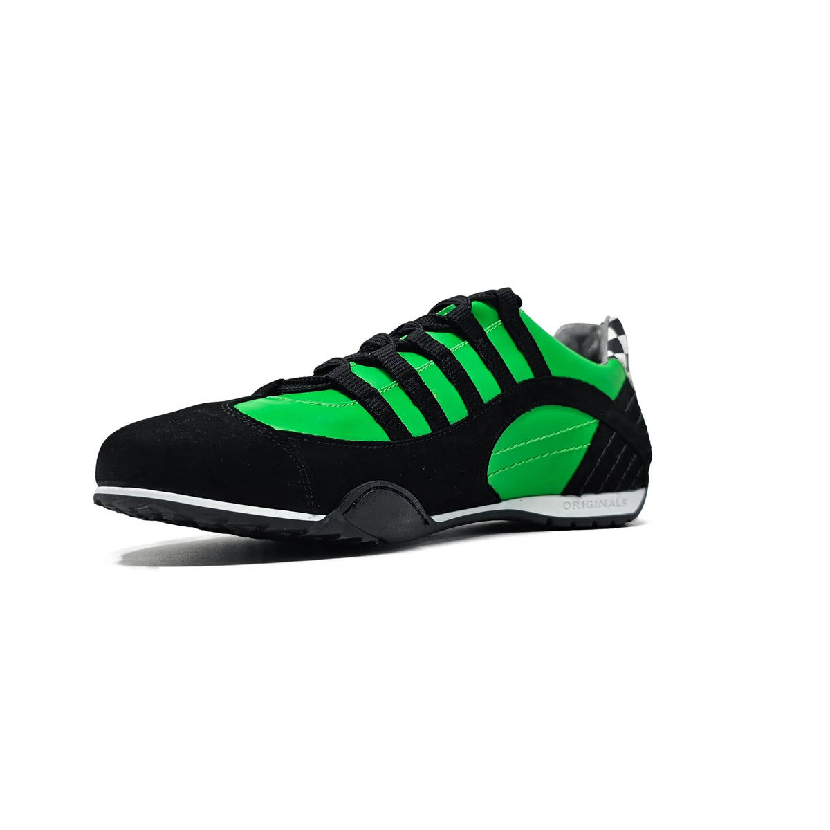 Men's Racing Sneaker in Green Hell (Bright Green and Black)