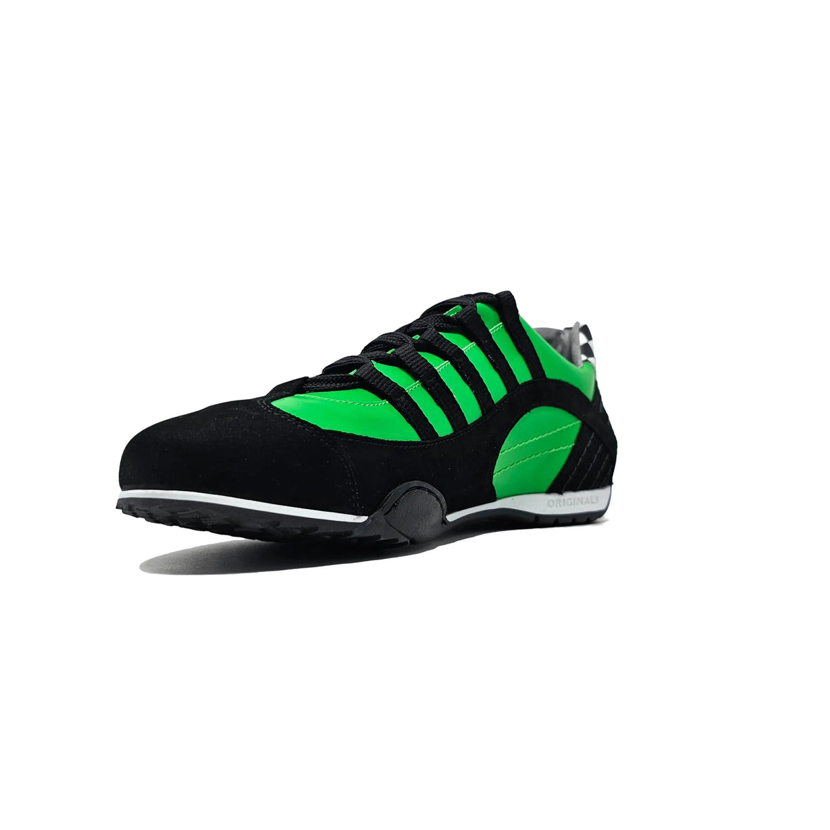 Men's Racing Sneaker in Green Hell (Bright Green and Black)