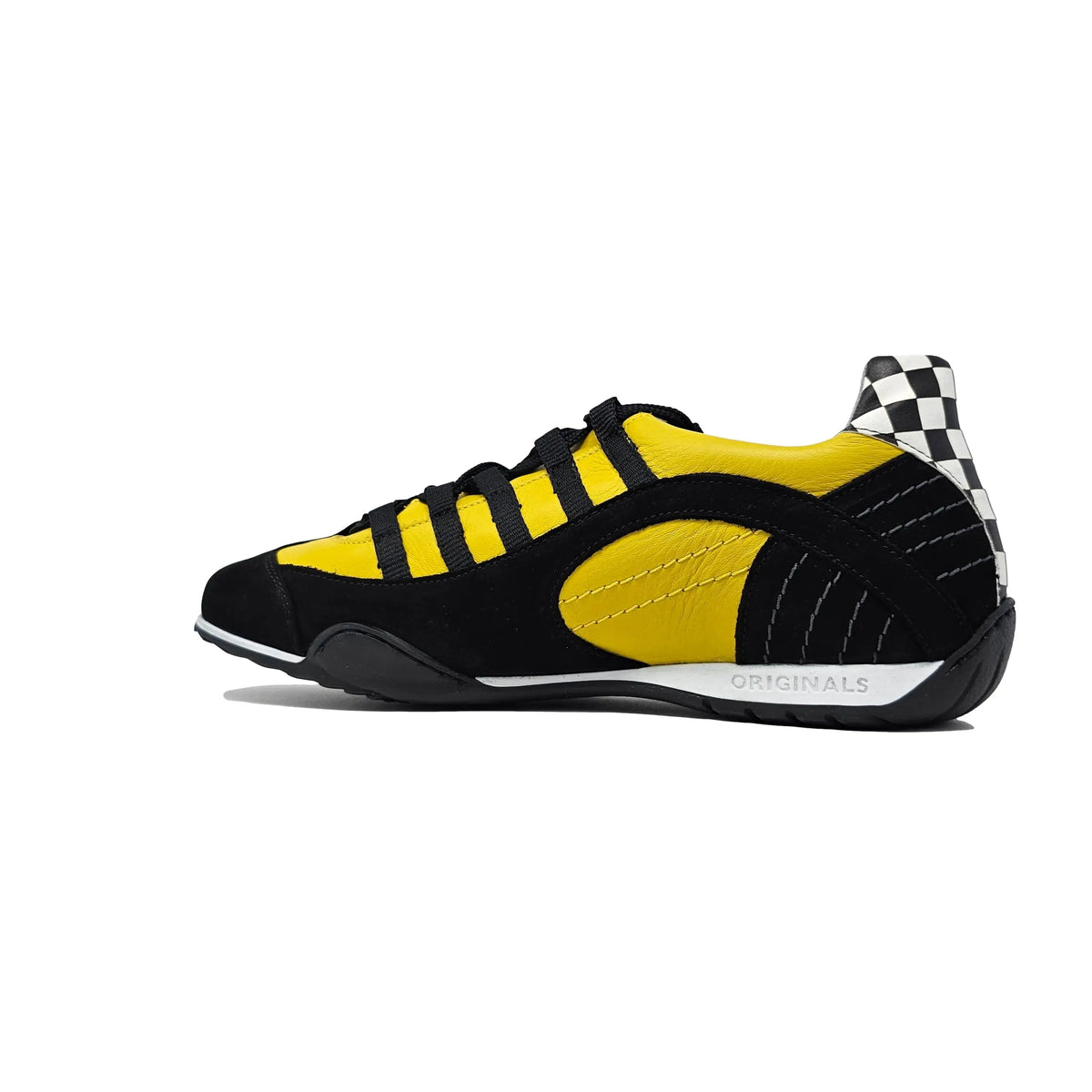 Men's Racing Sneaker in High-Octane Yellow (Bright Yellow and Black)