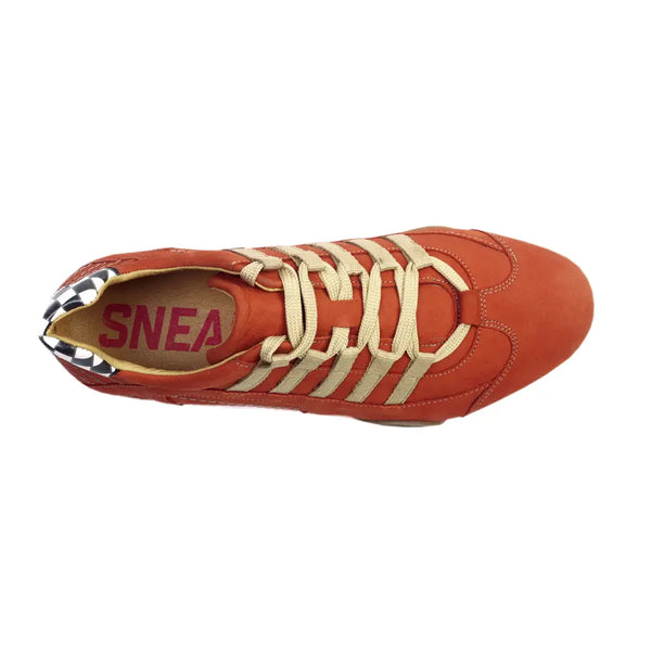 Men's Racing Sneaker in Vintage Orange (Orange and Sand)