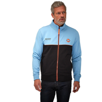 Gulf Raceway Cotton Zip Jacket in Blue and Black