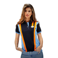 Women's Gulf Racing Team Polo in Navy