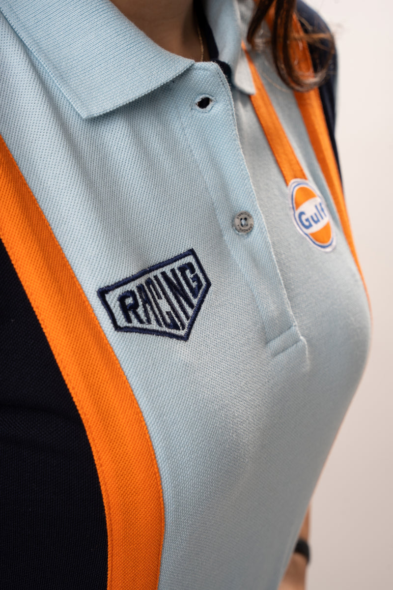 Women's Gulf Racing Team Polo in Gulf Blue