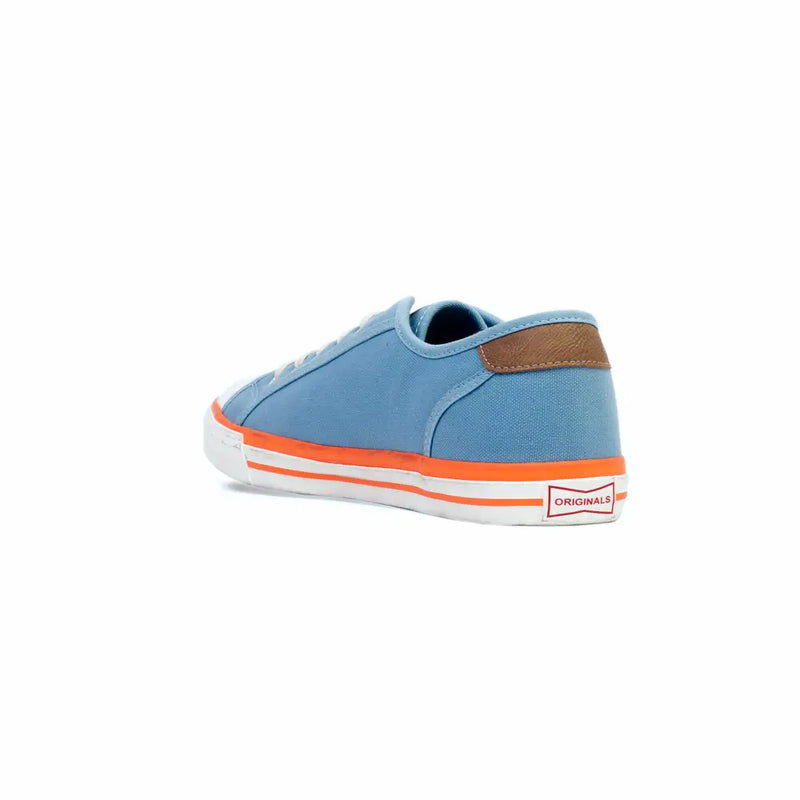 Men's Gulf Low-Top Canvas Sneakers in Gulf Blue