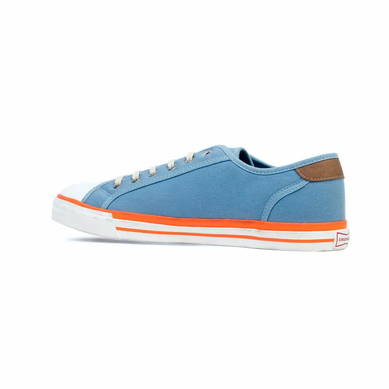 Men's Gulf Low-Top Canvas Sneakers in Gulf Blue