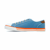 Men's Gulf Low-Top Canvas Sneakers in Gulf Blue