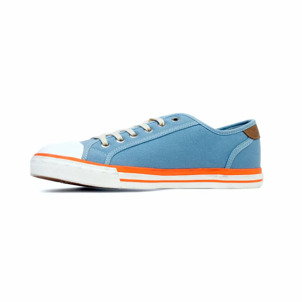 Men's Gulf Low-Top Canvas Sneakers in Gulf Blue