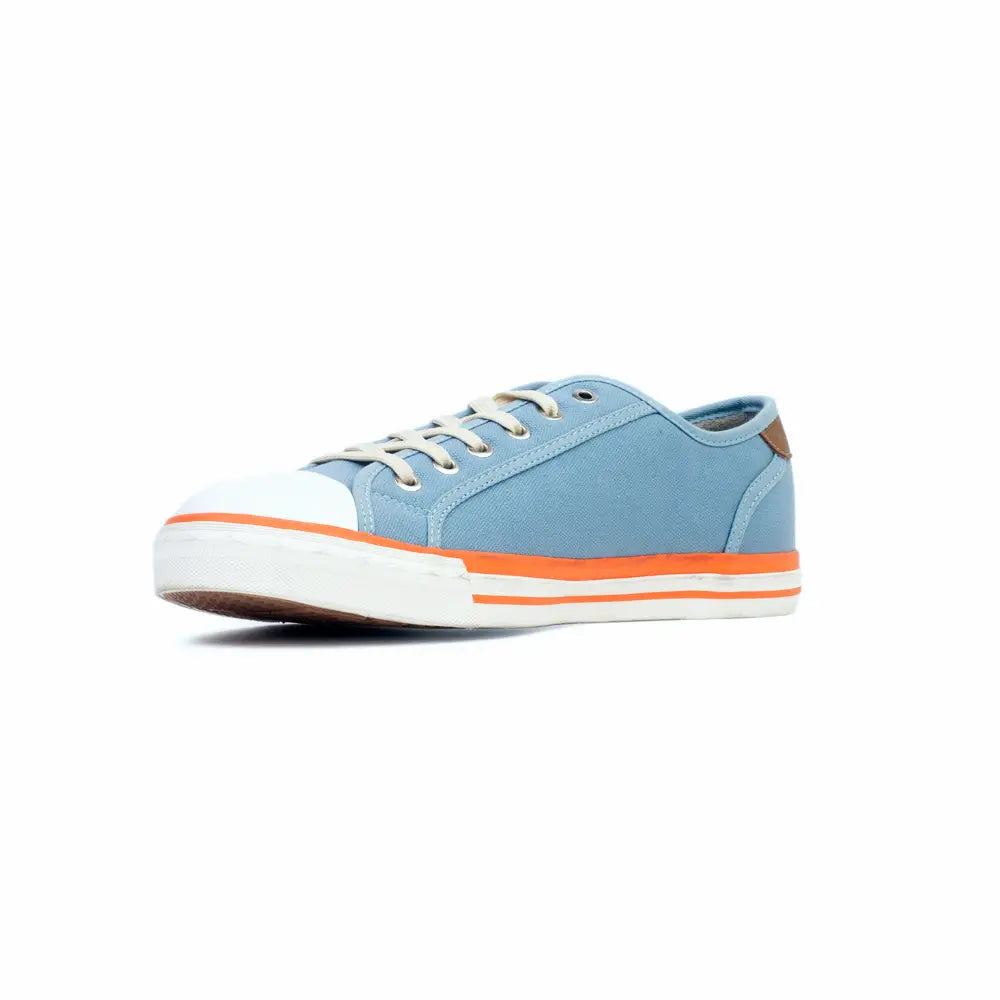 Men's Gulf Low-Top Canvas Sneakers in Gulf Blue