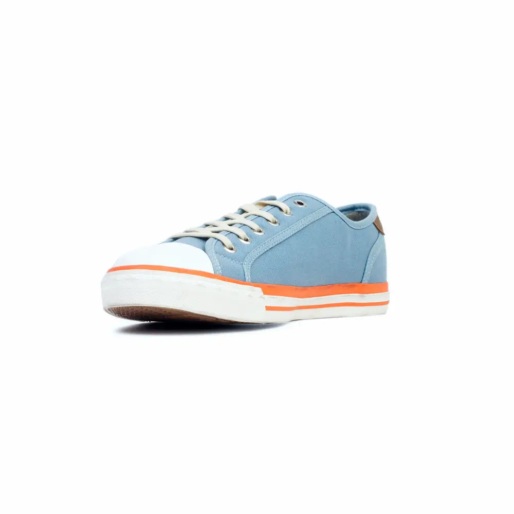 Men's Gulf Low-Top Canvas Sneakers in Gulf Blue