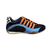 Men's Racing Sneaker in Blue Suede