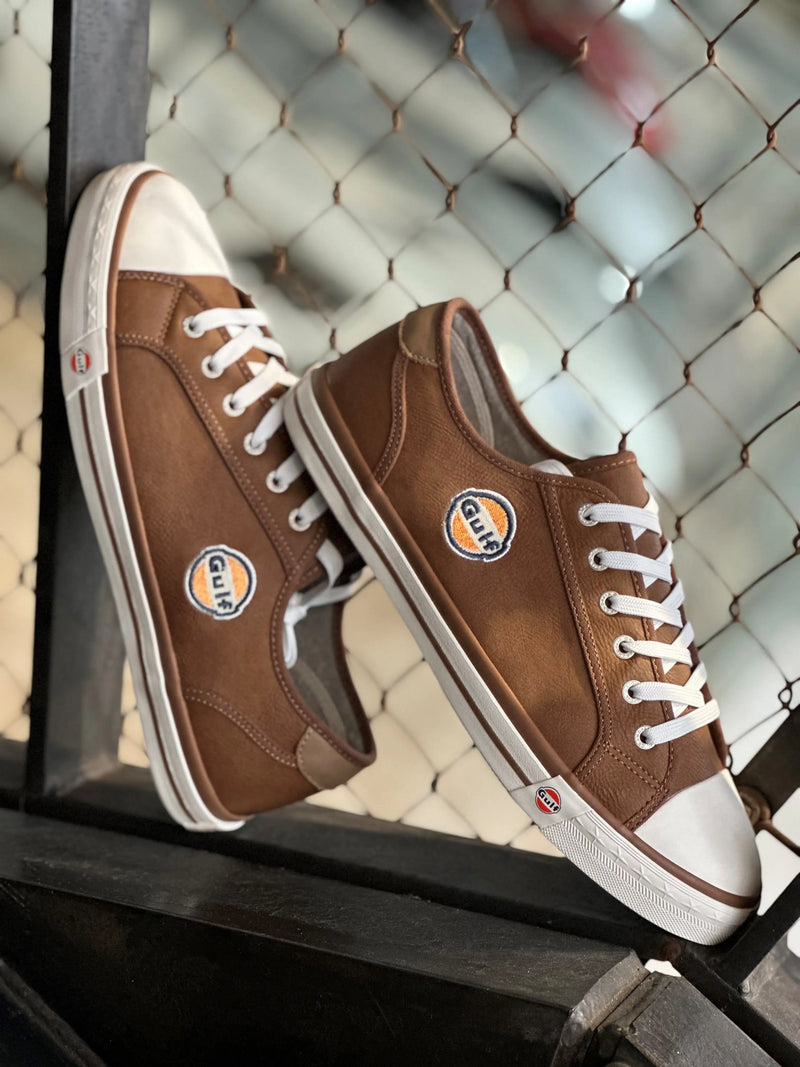 Men's Gulf Low-Top Sneakers in Cognac