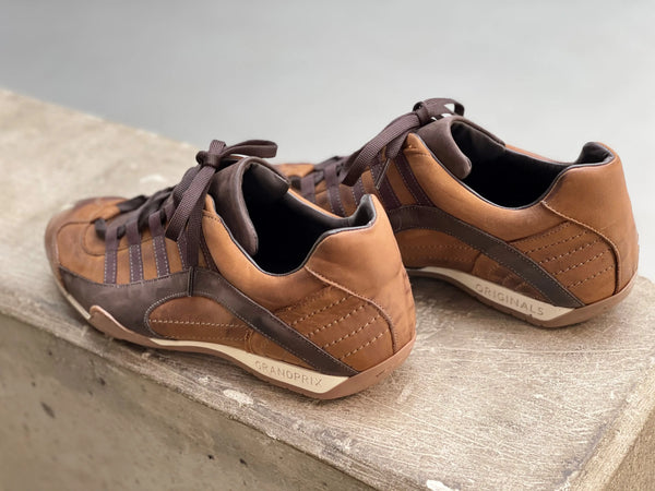 Men's GrandPrix Sneaker in Cognac (Medium and Dark Browns)