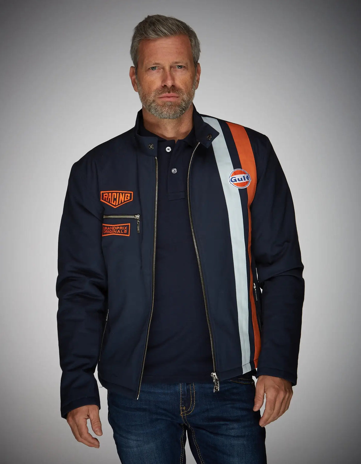 Gulf Roadmaster Cotton Jacket in Navy