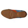 Women's Racing Sneaker in Blue and Orange