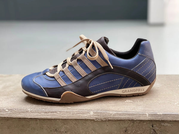 Men's GrandPrix Sneaker in Laguna Seca (Ocean Blue and Sand)