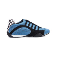 Men's Racing Sneaker in Miami Blue (Bright Blue and Black)