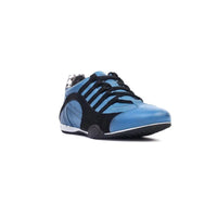 Men's Racing Sneaker in Miami Blue (Bright Blue and Black)