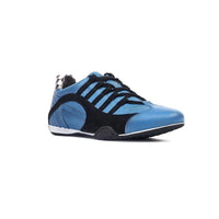 Men's Racing Sneaker in Miami Blue (Bright Blue and Black)