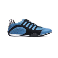 Men's Racing Sneaker in Miami Blue (Bright Blue and Black)