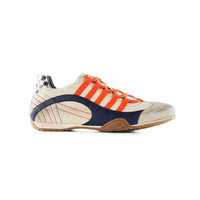 Men's Racing Sneaker in Racing Oil (Creamy White with Navy and Orange)