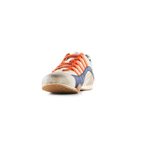 Men's Racing Sneaker in Racing Oil (Creamy White with Navy and Orange)