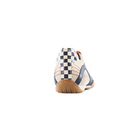 Men's Racing Sneaker in Racing Oil (Creamy White with Navy and Orange)