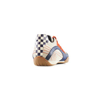 Men's Racing Sneaker in Racing Oil (Creamy White with Navy and Orange)