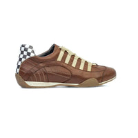 Men's Racing Sneaker in Cognac (Brown and Sand)