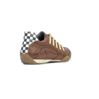 Men's Racing Sneaker in Cognac (Brown and Sand)