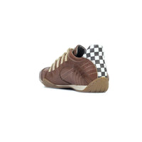 Men's Racing Sneaker in Cognac (Brown and Sand)