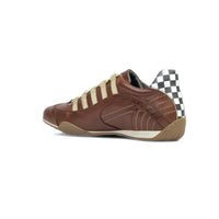 Men's Racing Sneaker in Cognac (Brown and Sand)