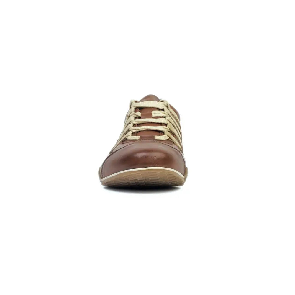 Men's Racing Sneaker in Cognac (Brown and Sand)