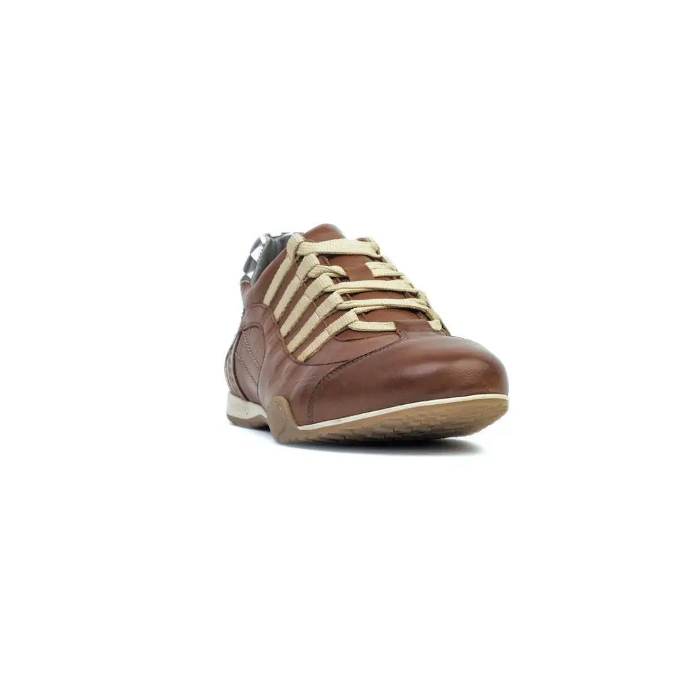 Men's Racing Sneaker in Cognac (Brown and Sand)