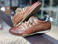 Men's Racing Sneaker in Cognac (Brown and Sand)