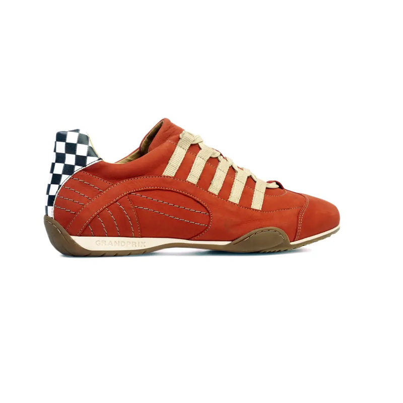 Men's Racing Sneaker in Vintage Orange (Orange and Sand)