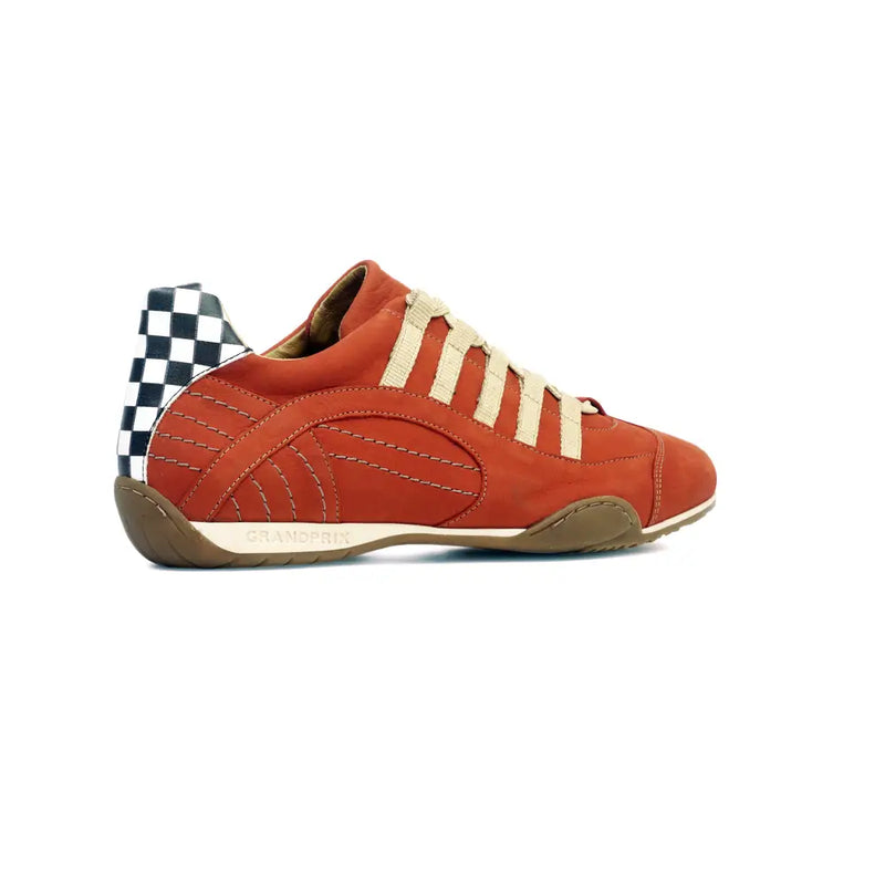 Men's Racing Sneaker in Vintage Orange (Orange and Sand)